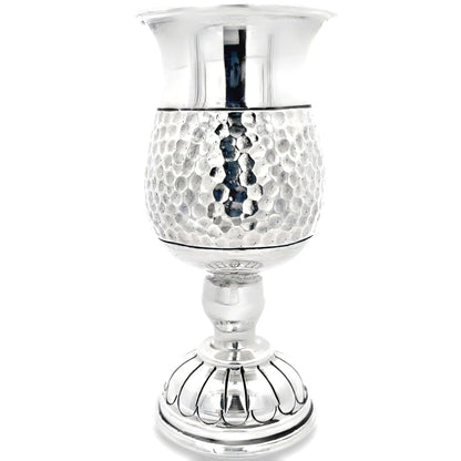 Trinkglas aus gehämmertem 925er Silber im Artisan-Stil, klein