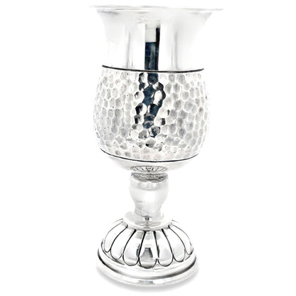 Trinkglas aus gehämmertem 925er Silber im Artisan-Stil, klein