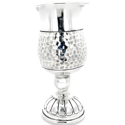 Trinkglas aus gehämmertem 925er Silber im Artisan-Stil, klein
