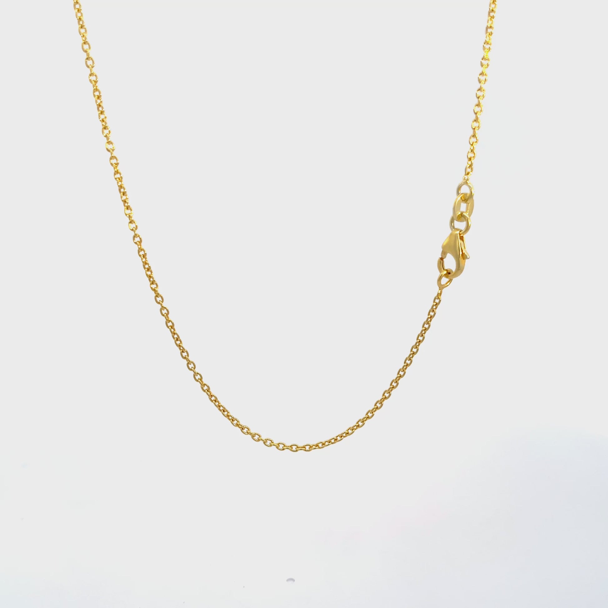 925 Silver Gold-Plated Minimal Chain Necklace