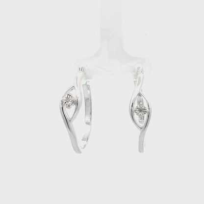 925er Silber-Creolen mit gravierten Details