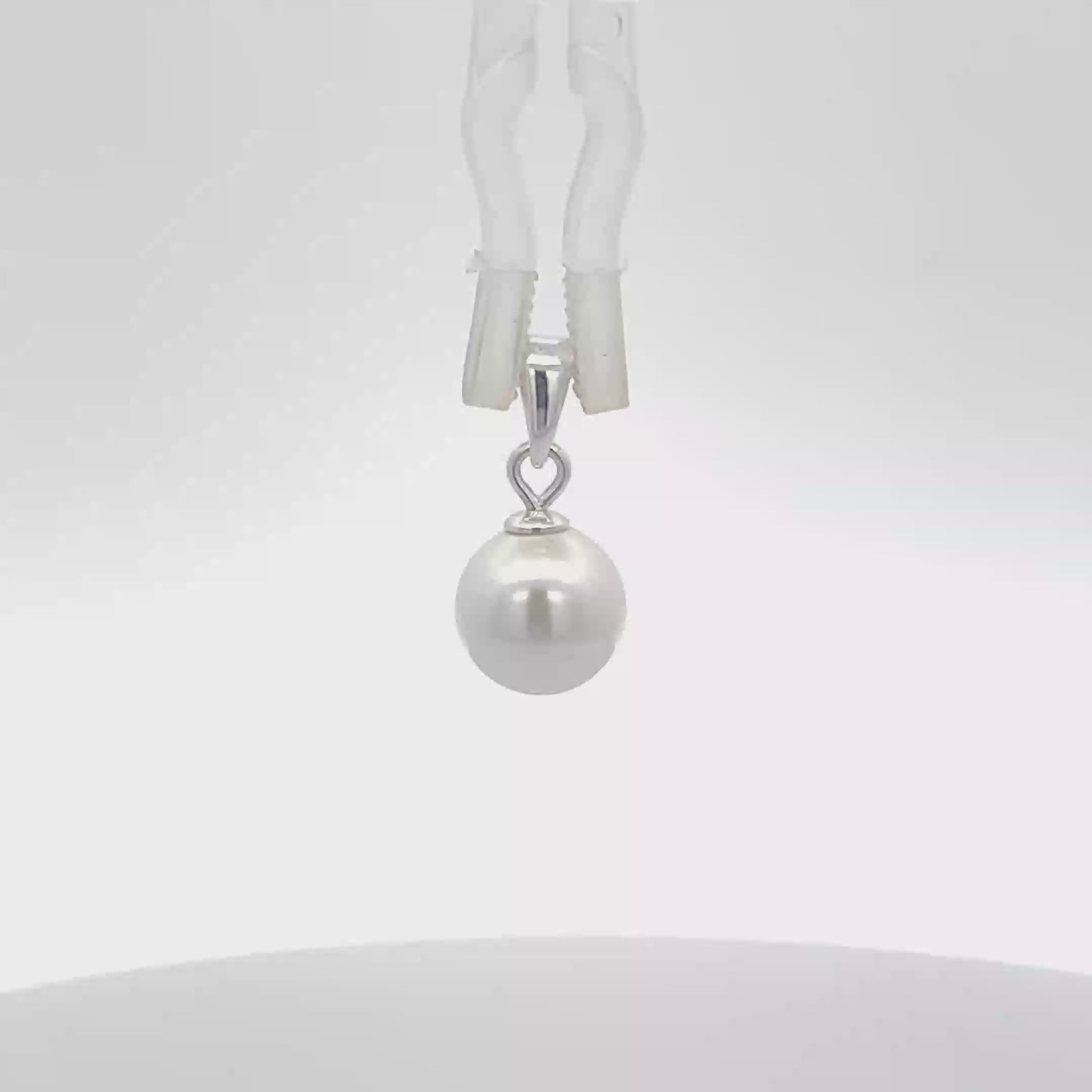 925er Silber Klassischer Perlenanhänger