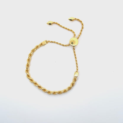 Verstellbares Armband mit Goldkette
