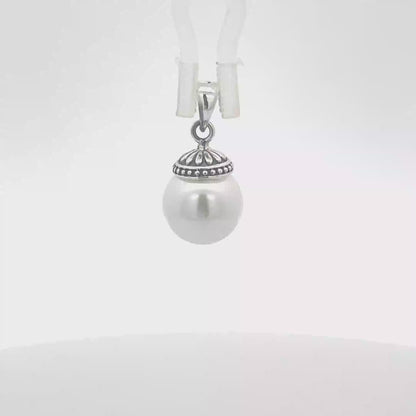 925er Silber Vintage Perlenanhänger