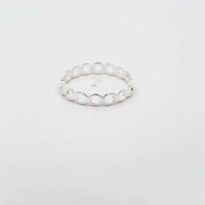 925 Silver Open Circle Band Ring – Minimal Stackable Everyday Jewelry