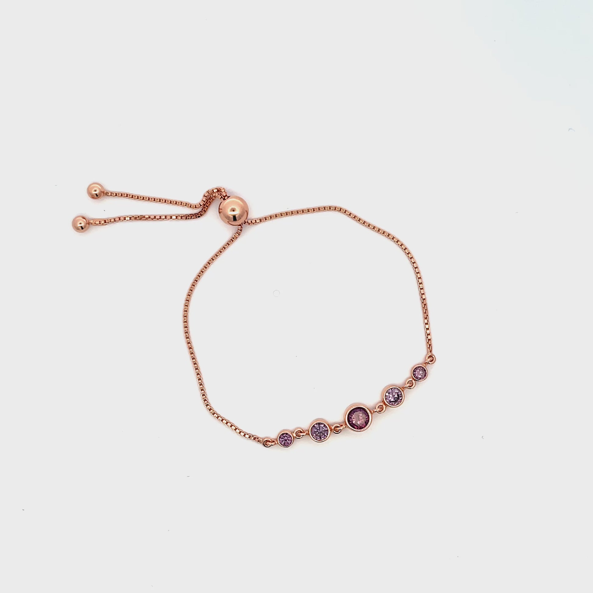 Verstellbares Armband aus 925er Silber mit Perlenverzierungen