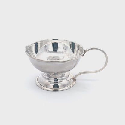 925 Silver Large Pooja Diya with Handle