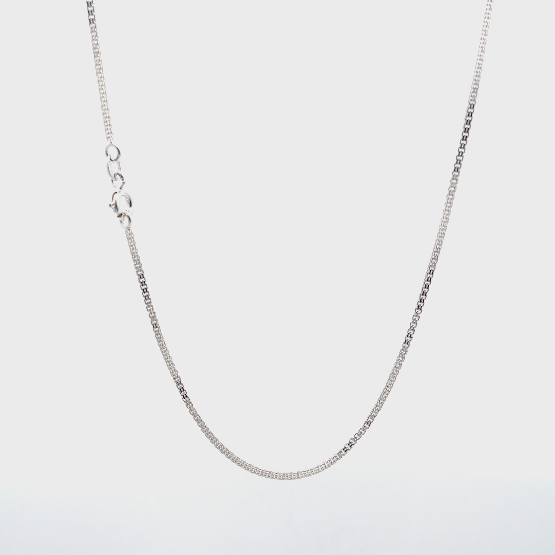 Aura Link 925 Silver Box Chain 45 cm