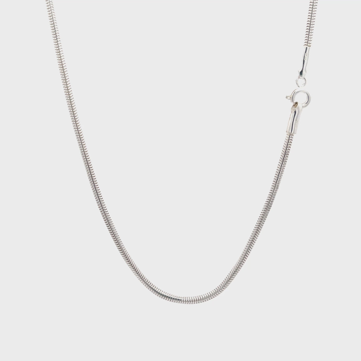 925er Silber Halskette mit eleganter Gliederkette – Klassisches Finish 40 cm