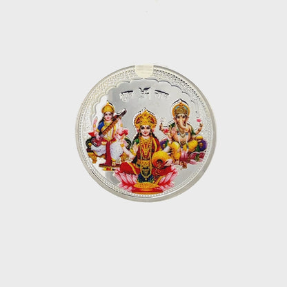 999 silver 10g Radha krishna coin