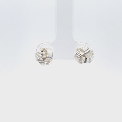 Ohrstecker aus 925er Silber im modernen Spiraldesign