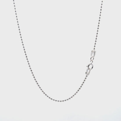 Classic 925 Silver Ball Chain Necklace