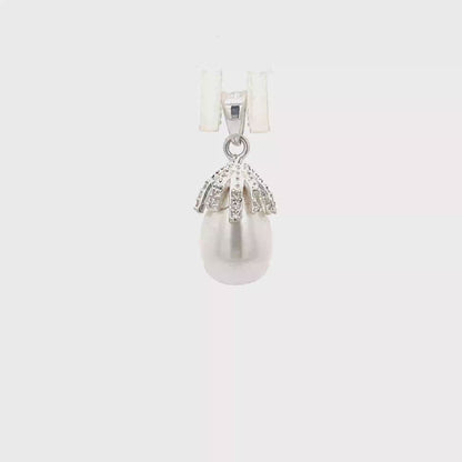 925 Silver Pearl Drop Pendant