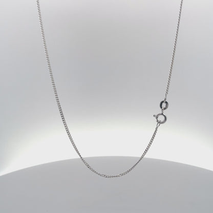 Moonbeam Thread Delicate 925  Silver Curb Chain 40 cm
