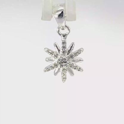 Halskette aus 925er Sterlingsilber mit Zirkonia-Sternenanhänger